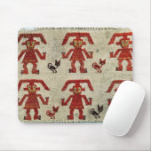 Probe von Lambayeque Gewebe mit einer Zahl Mousepad (Mit Mouse)