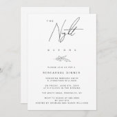 Probe vor dem Zweig Einladung (Vorne/Hinten)