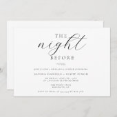 Probe vor dem Zweig Einladung (Vorne/Hinten)