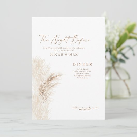 Probe vor Pampas II Einladung (Stehend Vorderseite)