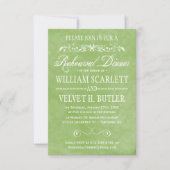 Probe Wasserfarbe Abendessen Einladung (Vorderseite)