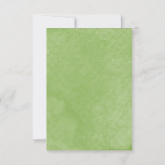 Probe Wasserfarbe Abendessen Einladung (Rückseite)