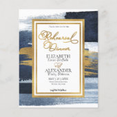 Probe Wasserfarbe Abendessen Einladung | ABSTRAKT (Vorderseite)