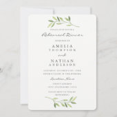 Probe Wasserfarbe Leaf Einladung (Vorderseite)