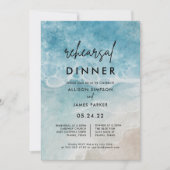 Probe "Watercolor Ocean Beach" Einladung (Vorderseite)