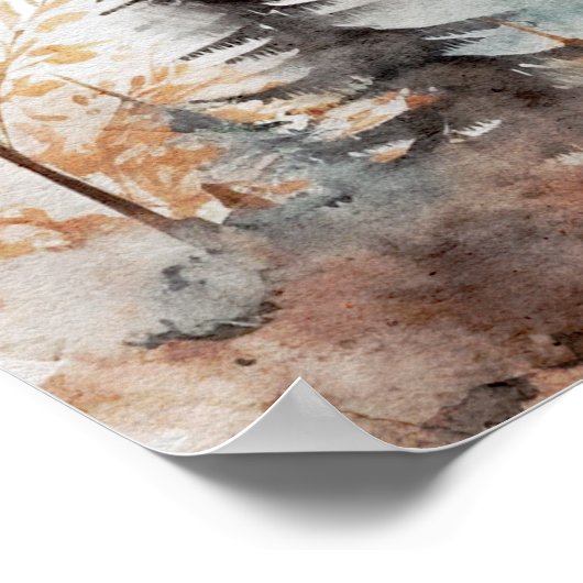 Probe Watercolor Poster (Ecke)