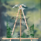 Probe Watercolor Woodland Willkommen Acrylschild (Neutral)