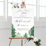 Probe Watercolor Woodland Willkommen Poster<br><div class="desc">Probe-Dinner-Willkommensschild mit grünen Aquarellbäumen und Bergen zum Thema Holz. Dieses skurrile Begrüßungszeichen eignet sich ideal für das Frühjahr-,  Herbst- und Winteressen in der Probe. Auch für Hochzeiten im Wald und im Wald ist das perfekt. Matching-Elemente sind verfügbar.</div>