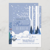 Probe Winter Dinner Party Einladung (Vorne/Hinten)