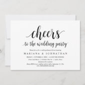 Probe zum Abendessen bei Hochzeiten Party Einladung (Vorderseite)