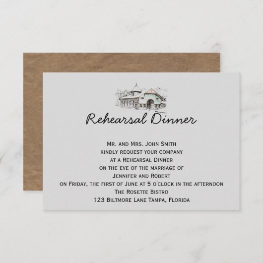 Probe zum Hochzeitsfeiern Einladung (Vorne/Hinten)