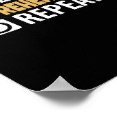 Probe zum Schlafen wiederholen Poster (Ecke)