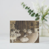 Probe zur Bühne von Edgar Degas Postcard Postkarte (Stehend Vorderseite)