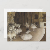 Probe zur Bühne von Edgar Degas Postcard Postkarte (Vorne/Hinten)