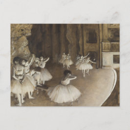 Probe zur Bühne von Edgar Degas Postcard Postkarte