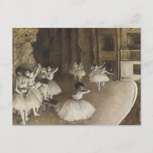Probe zur Bühne von Edgar Degas Postcard Postkarte