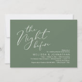 Probedinner am Abend vor der Hochzeit Einladung (Vorderseite)
