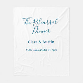 Probedinner am Abend zuvor einfach minimal m Fleecedecke