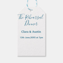 Probedinner am Abend zuvor einfach minimal m Geschenkanhänger