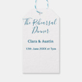 Probedinner am Abend zuvor einfach minimal m Geschenkanhänger (Rückseite)