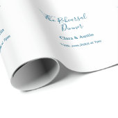 Probedinner am Abend zuvor einfach minimal m Geschenkpapier (Rolleneckpunkt)