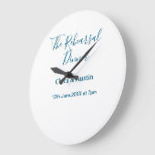 Probedinner am Abend zuvor einfach minimal m Große Wanduhr (Winkel)