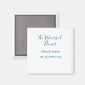 Probedinner am Abend zuvor einfach minimal m Magnet (Vorderseite/Rückseite)