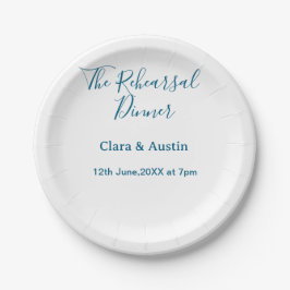 Probedinner am Abend zuvor einfach minimal m Pappteller