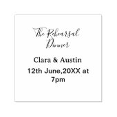 Probedinner am Abend zuvor einfach minimal m Permastempel (Design)