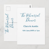 Probedinner am Abend zuvor einfach minimal m Postkarte (Vorne/Hinten)