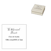 Probedinner am Abend zuvor einfach minimalistisch Gummistempel (Stempel)