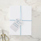Probedinner am Vorabend einfach minimal m Geschenkanhänger (Mit Garn)