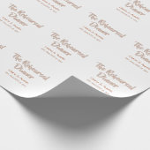 Probedinner am Vorabend einfach minimal m Geschenkpapier (Ecke)