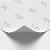Probedinner am Vorabend einfach minimal m Geschenkpapier (Ecke)