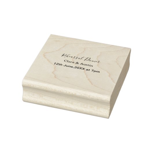 Probedinner am Vorabend einfach minimal m Gummistempel (Stempel)
