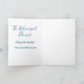 Probedinner am Vorabend einfach minimal m Karte (Innenseite)