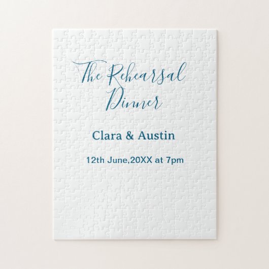 Probedinner am Vorabend einfach minimal m Puzzle (Vertikal)