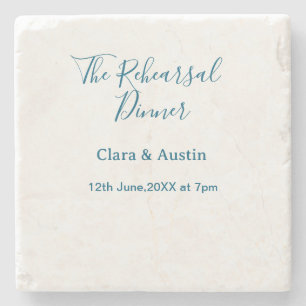 Probedinner am Vorabend einfach minimal m Steinuntersetzer