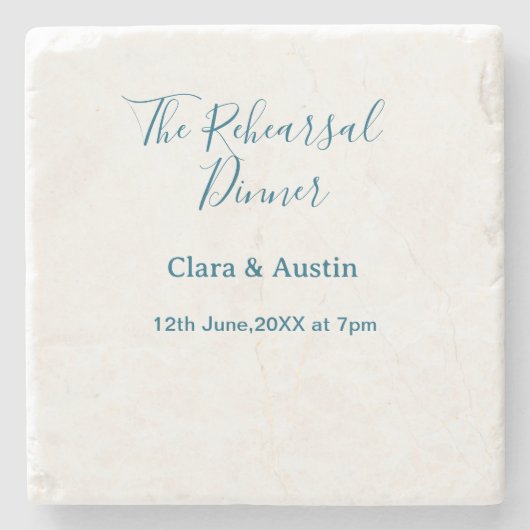 Probedinner am Vorabend einfach minimal m Steinuntersetzer (Vorderseite)