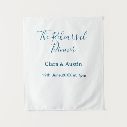 Probedinner am Vorabend einfach minimal m Wandteppich (Vorderseite)