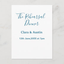 Probedinner am Vorabend einfach minimalistisch