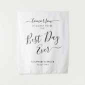 Probedinner Der schönste Tag überhaupt Wandteppich (Vorderseite)