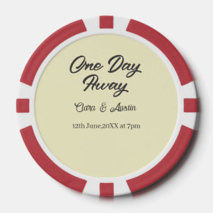 Probedinner Ein Tag entfernt Nacht vor Name da Pokerchips