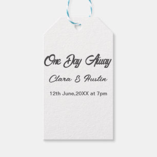 Probedinner Einen Tag entfernt Nacht vor Name da Geschenkanhänger