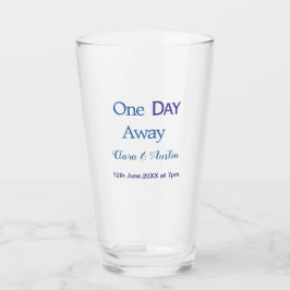 Probedinner Einen Tag entfernt Nacht vor Name da Glas