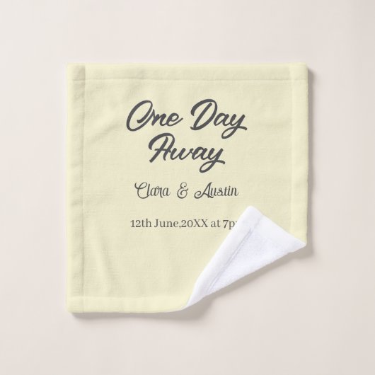 Probedinner Einen Tag vor der Hochzeitsnacht Waschlappen (Waschlappen)