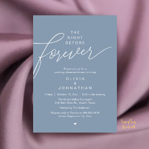 Probedinner-Einladung zur Hochzeit, moderne elegan Einladung