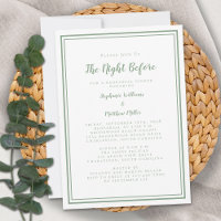 Probedinner in der Nacht vor der Hochzeit | Salbei