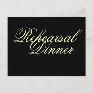 Probedinner Postkarten Einladungen Klassisch