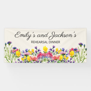 Probedinner-Wildblumen-Name Banner